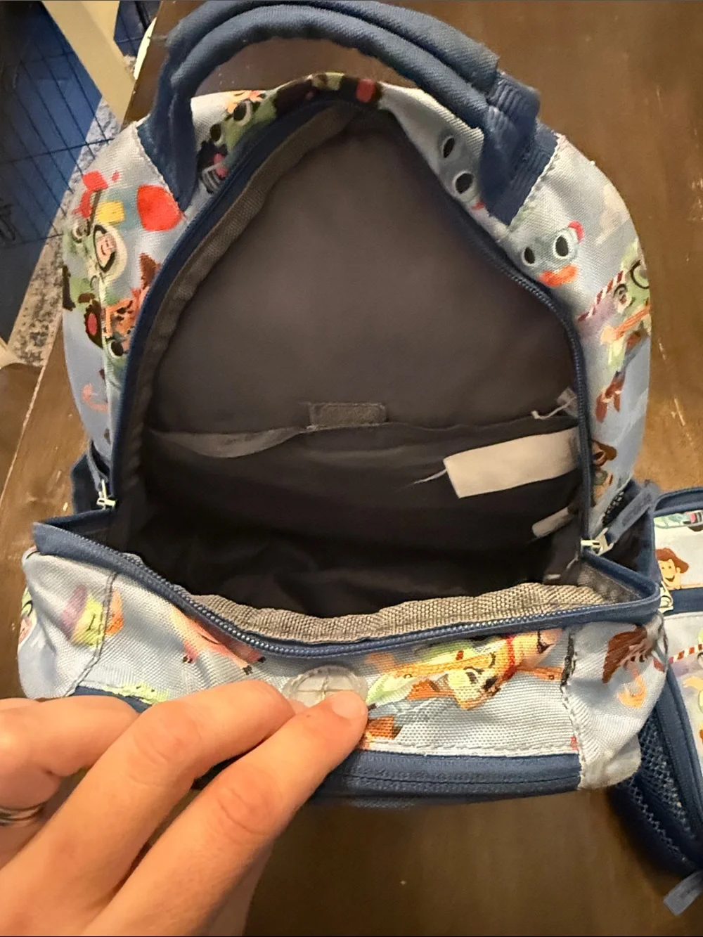 Small Pottery Barn Toy Story Backpack and Lunchbox